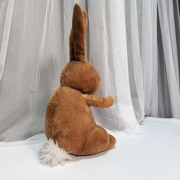 Kohl's Cares 12" Brown Bunny Rabbit White Tailed Soft Stuffed Plush Animal Toy - Picture 3 of 7